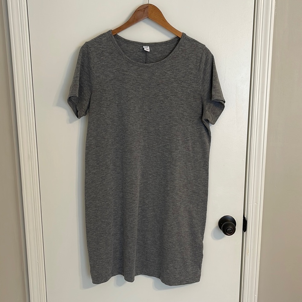 Old Navy Gray T-Shirt Dress